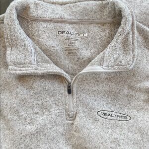 Excellent condition! Men's 1/4 Zip Up Pullover Sweater‎ in Light tan. 2 XL